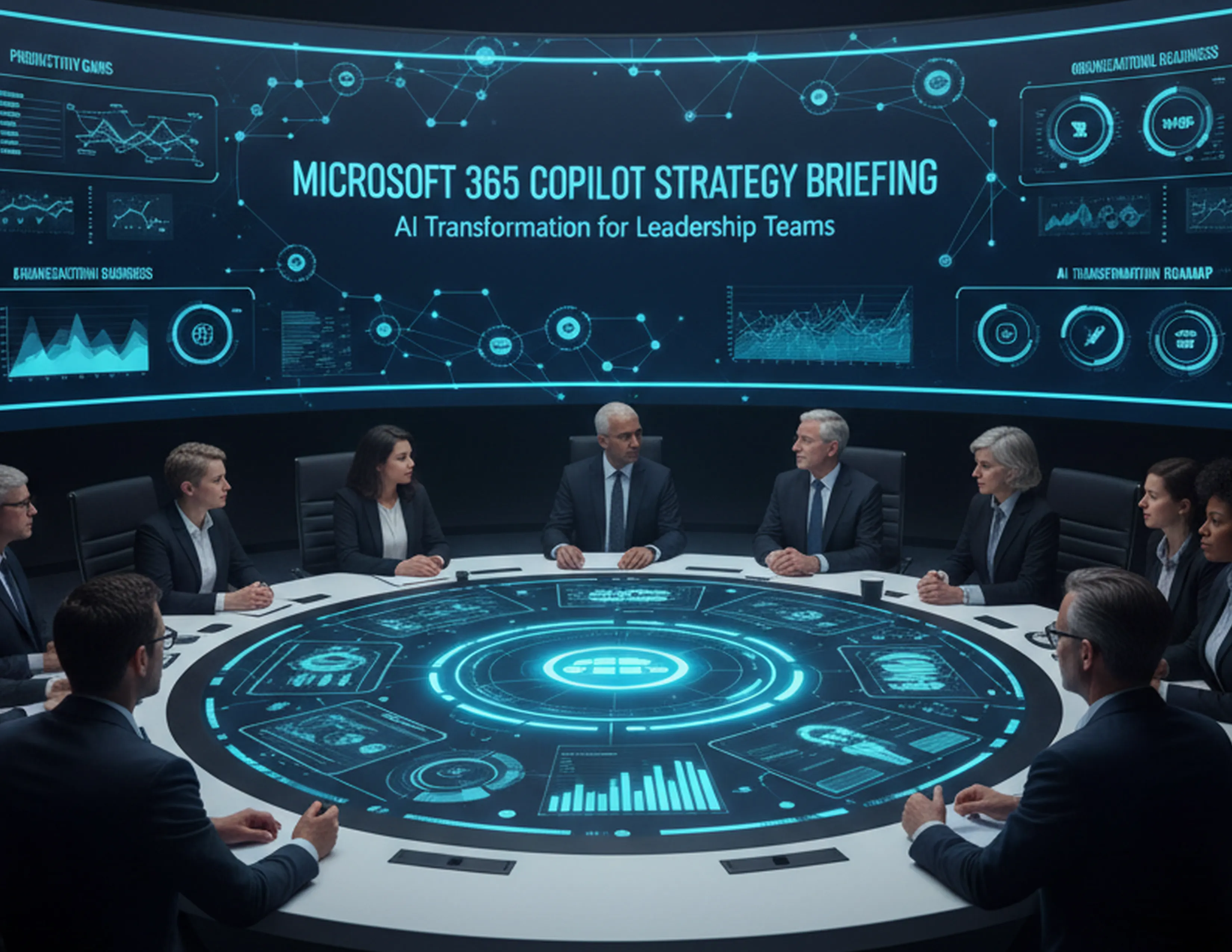 M365 Copilot strategy briefing presentation cover